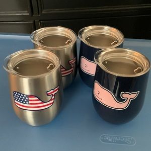 4 NWT Vineyard Vines for Target Lidded Wine Cups